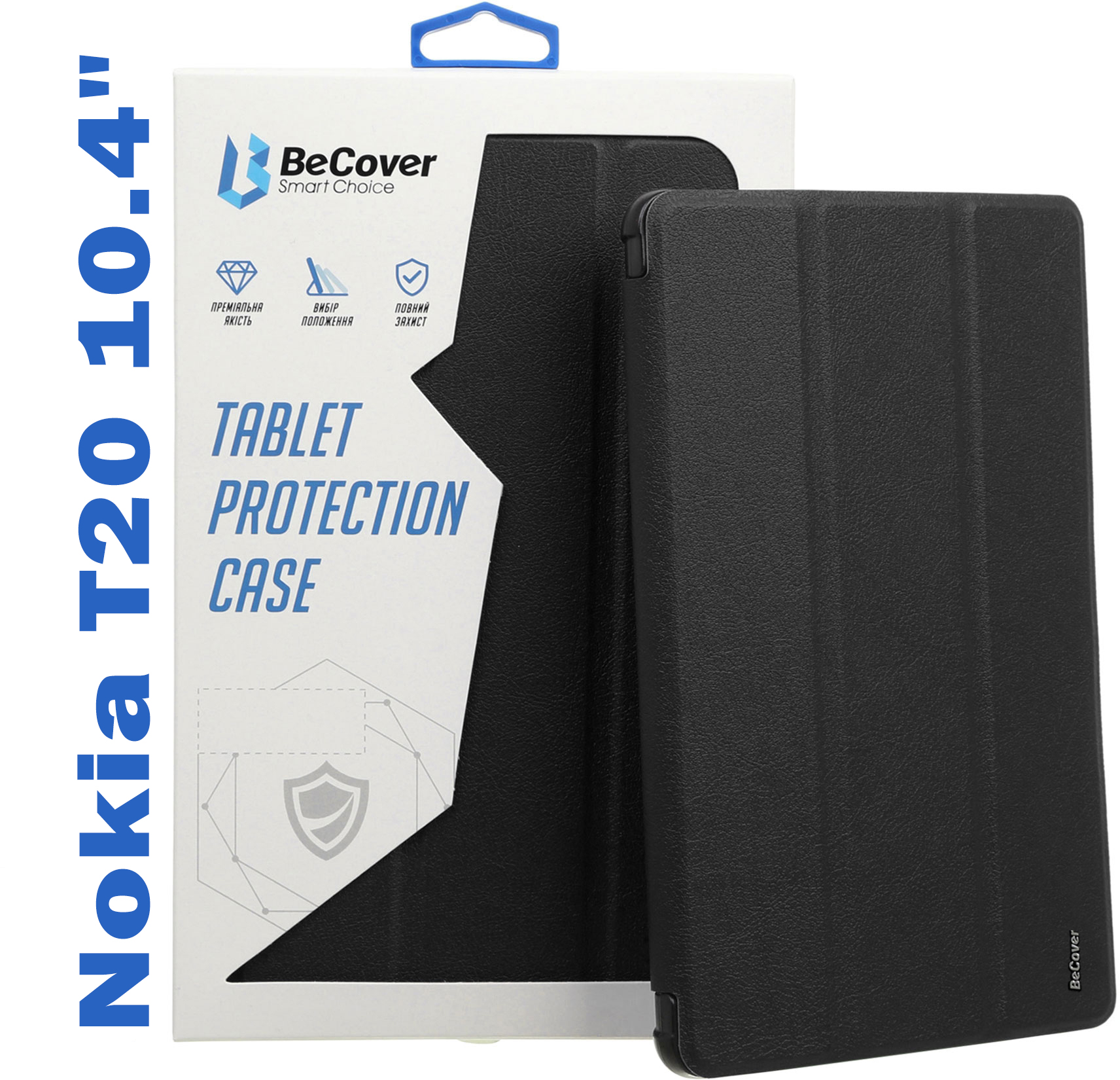 Чохол-книжка BeCover Smart Case для Nokia T20 Black-0